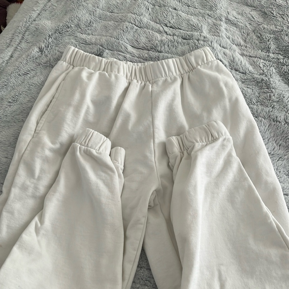 brandy melville john galt white sweat pants
